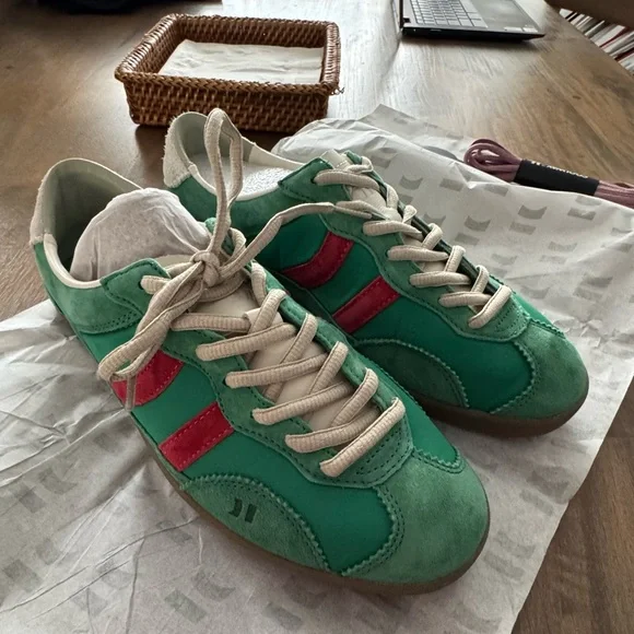 Coolway Vibrant Green and Coral Sneakers Size 41/10 NWT - Picture 6 of 12